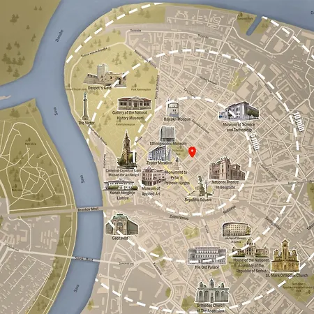 Fireplace Retreat 115m2 With Balcony Old Town Belgrad